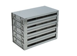 Alkali Scientific&nbsp;Upright Freezer Rack for 25 Place Slide Boxes, 3 x 5 Configuration, 15 Box Capacity
