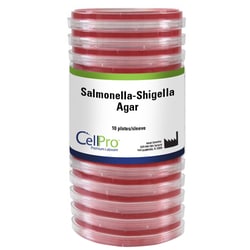Alkali Scientific&nbsp;Salmonella Shigella Agar, 20 mL Monoplate, 10/Pk