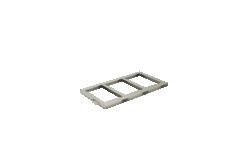 Alkali Scientific&nbsp;Stainless Steel Canister Frames for BAXTER/FENWAL Blood Bag # 4R 9955 & 4R 5462 (3 Canisters)