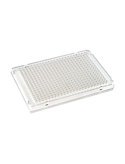 Alkali Scientific&nbsp;ProCycle&trade; 30µL 384 Well Rigid&trade; PCR Plate, Full Skirt, A24 & P24 Notches, Polycarbonate Frame, 10/Pack, Clear Frame, Clear Well