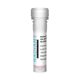 Alkali Scientific&nbsp;Radiant&trade; Green qPCR 2x qPCR Blue Mix, 500 Reactions, 5 x 1.0mL, Hi ROX