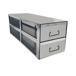 Alkali Scientific&nbsp;Upright Freezer Drawer Rack, Storage Drawers with Lids, 22 1/4 x 11 3/16 x 9 15/16 inches