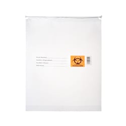 Alkali Scientific&nbsp;Biohazard Specimen Bags, LDPE, Reclosable Drawstring Closure with Cotton Cords, 9