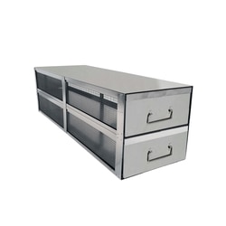Alkali Scientific&nbsp;Upright Freezer Drawer Rack, Storage Drawers with Lids, 22 1/4 x 11 3/16 x 13 3/4 inches