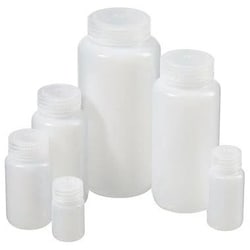 Alkali Scientific&nbsp;Round Storage Bottle, White Color, Wide Mouth, Polyethylene (HDPE), 8mL, 20/pk, 400/cs