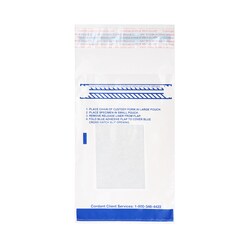 Alkali Scientific&nbsp;Liquid Tight Biohazard Specimen Transport Bags with Absorbent Pad, LDPE, Adhesive Seal, Tear Line Top, 100/Pk, 1,000/Case, 8