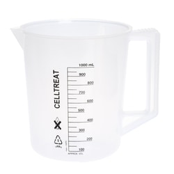 CELLTREAT Scientific Products&nbsp;600mL Graduated Beaker With Handle, Polypropylene, Non-sterile, Case Quantity 12