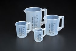 CELLTREAT Scientific Products&nbsp;Assorted Set Graduated Beaker With Handle, Polypropylene, Non-sterile, Case Quantity 12