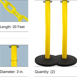MSC&nbsp;HD STANCHION KIT W/CHAIN