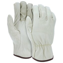 MSC&nbsp;MCR Safety General Purpose Gloves, Pigskin Leather, Unlined, X-Large, 1 Pair