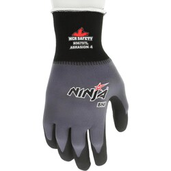 MSC&nbsp;MCR Safety Ninja N96797 Work Gloves, Nitrile-Coated, X-Small, 1 ea