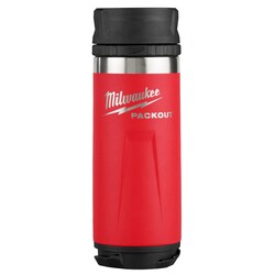 MSC&nbsp;Milwaukee Tool Tumbler, 18/8 Stainless Steel, 18 oz., Red, 1 ea.