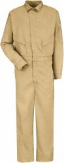 MSC&nbsp;Bulwark Coveralls, Cotton and Nylon, 9.1 cal/cm2, 52 Regular, 1 ea