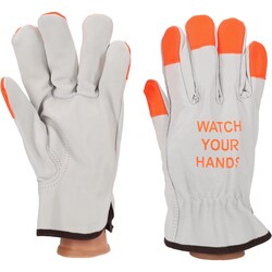 MSC&nbsp;Pro-Safe Work and Driver Gloves, Large, High Visibility, 1 Pair