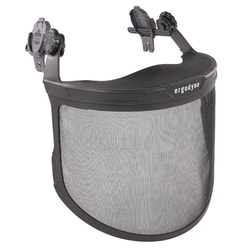 MSC&nbsp;Ergodyne Face Shield, Skullerz 8989, Mesh, Hard Hat Compatible, 1 ea