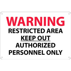 MSC&nbsp;RESTRICTED AREA SIGN