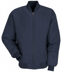 MSC&nbsp;RedKap Rib Knit Jacket, Polyester/Cotton, Navy, 3XL, 1 ea