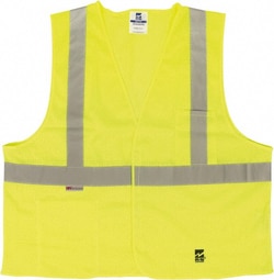 MSC&nbsp;Viking High Visibility Vest, Mesh, ANSI Class 2, Green, 1 ea