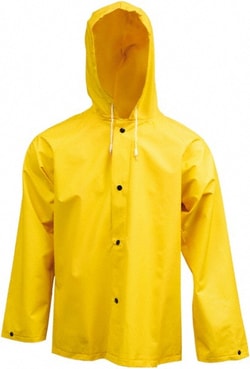 MSC&nbsp;Tingley PVC on Polyester Bib Overalls, Waterproof, Yellow, XL, 1 ea