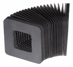 MSC&nbsp;Made in USA Square Flexible Bellows, Hypalon, 8 in. x 8 in. x 24 in. L, 1 ea
