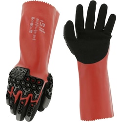 MSC&nbsp;Chemical Resistant Gloves,  Size Medium,Sandy Nitrile-Coated, 1 pair