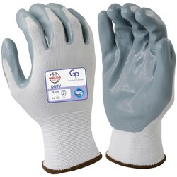 MSC&nbsp;Value Collection Nitrile Coated Glove, 13g, White/Gray, XL, 1/Pr.