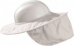 MSC&nbsp;OccuNomix Hard Hat Shade, Cotton Twill, Wire Spring Rim, 1 ea