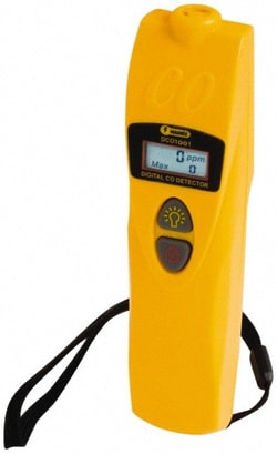 MSC&nbsp;General Tools and Instruments Hand-Held Carbon Monoxide Meter, 0 to 999 ppm, Backlit LCD, 1 ea