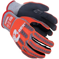 MSC&nbsp;Magid T-REX Impact Gloves, Foam Nitrile, Cut A4, 1 ea.