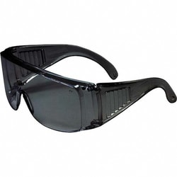 MSC&nbsp;Bouton Scout OTG Safety Glasses, Polycarbonate, Gray Frame, Anti-Scratch, 1 ea