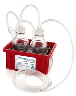 Foxx Life Sciences&nbsp;Vacuum Trap System, Safety Coated Glass Bottles 1L+1L
