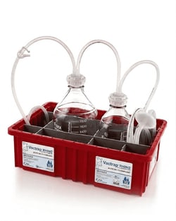 Foxx Life Sciences&nbsp;Vacuum Trap System, Safety Coated Glass Bottles 2L+1L