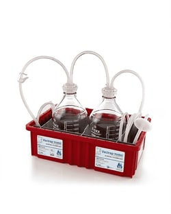 Foxx Life Sciences&nbsp;Vacuum Trap System, Safety Coated Glass Bottles 2L+2L