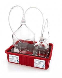 Foxx Life Sciences&nbsp;Vacuum Trap System, Safety Coated Glass Bottles 20L+5L