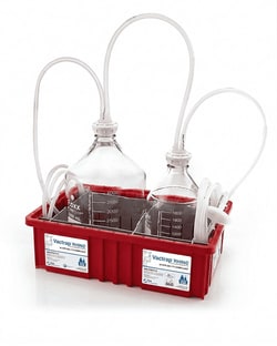Foxx Life Sciences&nbsp;Vacuum Trap System, Safety Coated Glass Bottles 5L+2L