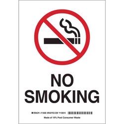 MSC&nbsp;POLY NO SMOKING SIGN