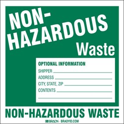 MSC&nbsp;NON-HAZ WASTE SHIP LABELS