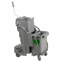 Enterprise Technology Solutions&nbsp;Unger  Cleaning Kit,f/Desks&Tables,Color-Coded,Dual Bucket,GY/GN