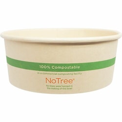Enterprise Technology Solutions&nbsp;World Centric  Bowls,NoTree,Bio-Based,Oil&Grease-Resist,f/Hot&ColdFood,Paper,24oz,50/PK,6/CT,Natural
