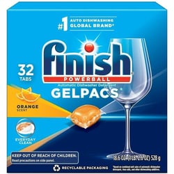 Enterprise Technology Solutions&nbsp;Reckitt Benckiser  Dish Detergent, Finish, Orange, 1.3oz, 32/BX, Orange