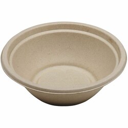 Enterprise Technology Solutions&nbsp;World Centric  Bowls,f/Hot&ColdFood,Moisture/Grease-Resist,GlutenFree,PlantFiber,24oz,125/PK,4/CT,Natural