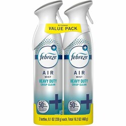 Enterprise Technology Solutions&nbsp;Procter & Gamble Commercial  Air Freshener,Heavy-Duty,Natural Propellant,Crisp Clean Scent,Spray,8.1oz,2/PK,White