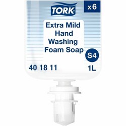 Enterprise Technology Solutions&nbsp;TORK  Soap Refill,Foam,Mild,f/S4 Dispensing,1 Liter,6/CT,Clear