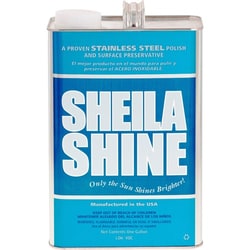 Enterprise Technology Solutions&nbsp;Sheila Shine Inc.  Cleaner/Polish, 1 Gallon, 4/CT, Blue/White