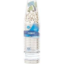 Enterprise Technology Solutions&nbsp;Dixie Foods  Hot Cups, Perfect Touch, Wise Size, 16 oz, 25/PK, Multi