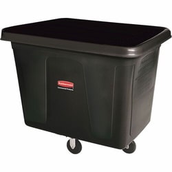 Enterprise Technology Solutions&nbsp;Rubbermaid Commercial Products  Cube Truck, 300lb Cap, Black, 39-1/4