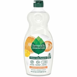 Enterprise Technology Solutions&nbsp;Seventh Generation  Dish Soap, Liquid, Lemongrass, Nontoxic, 19oz, 6/CT