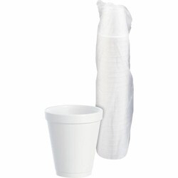 Enterprise Technology Solutions&nbsp;Dart Container Corp  Cups, Hot/Cold, Foam, 8 oz, 25/PK, White