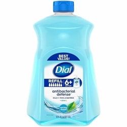 Enterprise Technology Solutions&nbsp;Dial Corporation  Hand Soap,Antibacterial,Liquid,Spring Water,52oz,Blue
