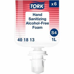Enterprise Technology Solutions&nbsp;TORK  Hand Sanitizer,Foam,AlcoholFree,DyeFree,FragranceFree,SkinConditioning,f/S4Dispensers,6/CT,Colorless